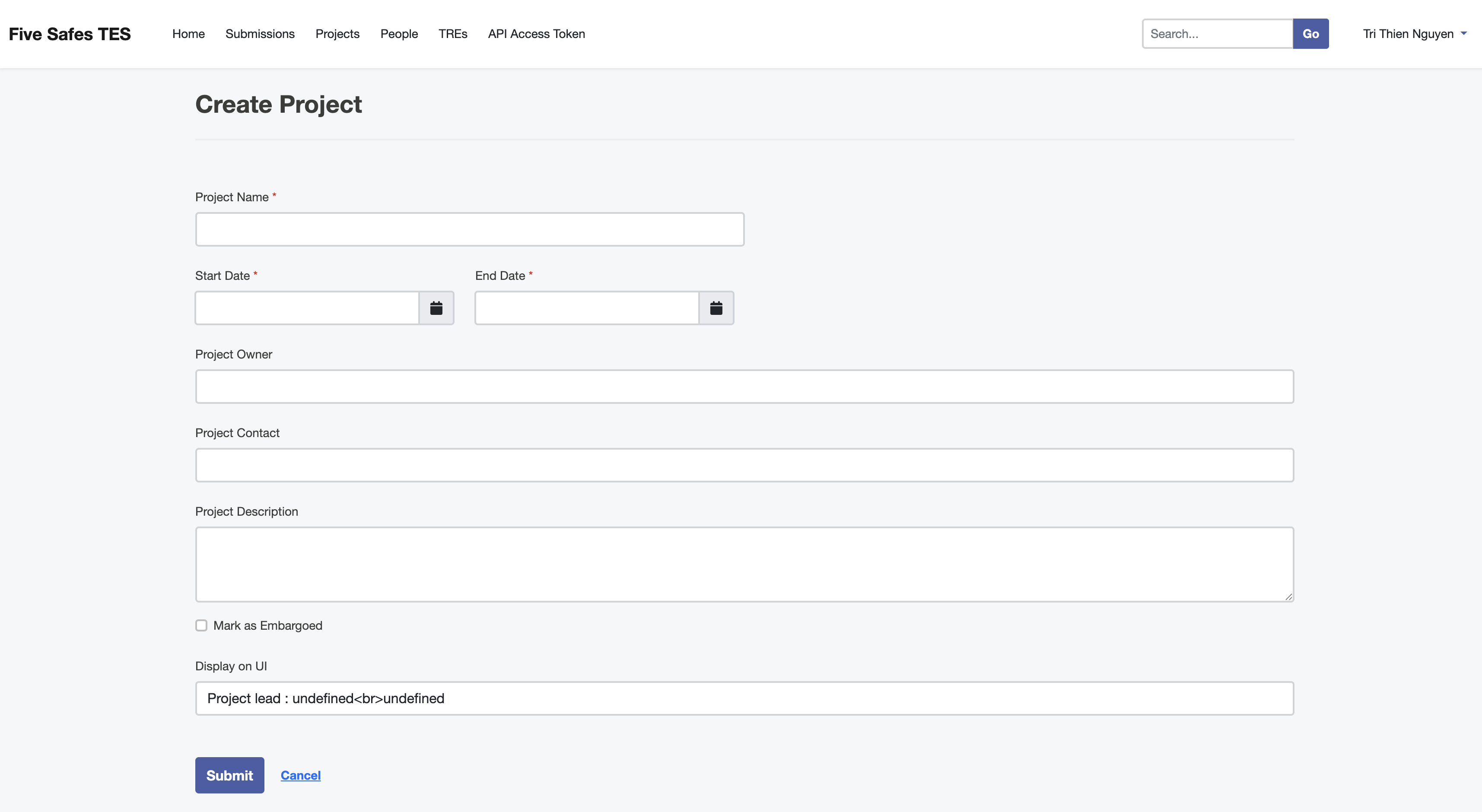 Create Project