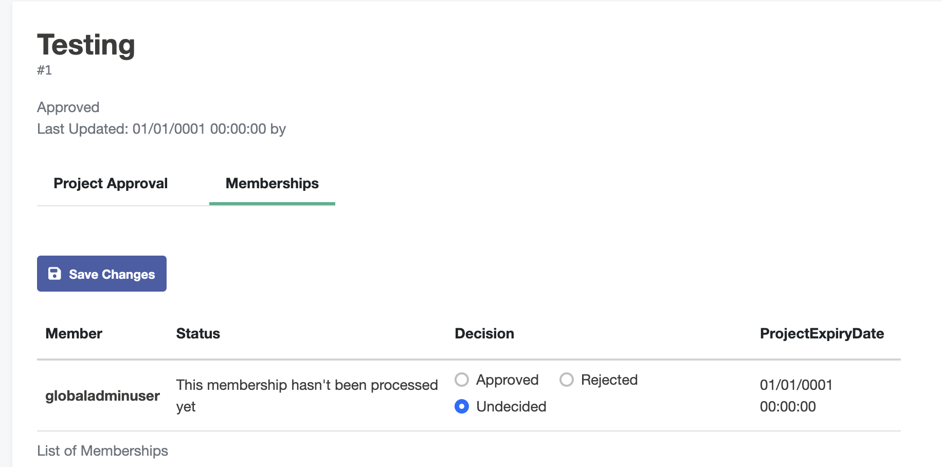 Review Project Members